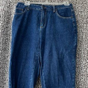 BILL BLASS Dark Denim Crop Length Jeans